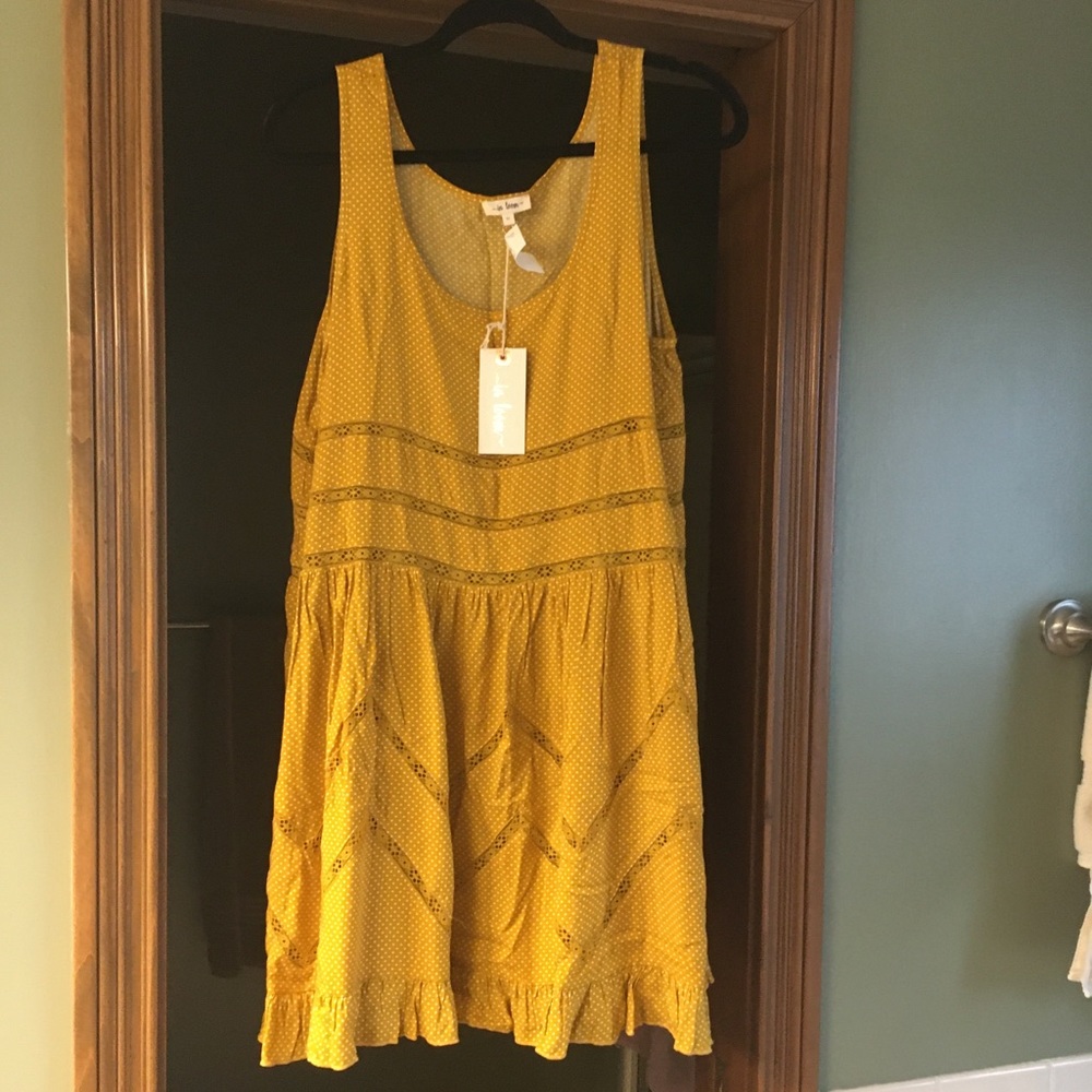 Polka dotted yellow sundress